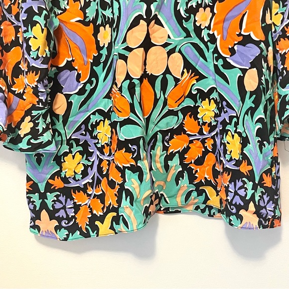 Anthropologie x Maeve flowy colorful floral print blouse - Picture 14 of 15